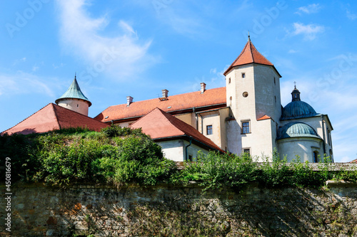 NOWY WISNICZ, POLAND - SEPTEMBER 11, 2019: Old royal castle in Nowy Wisnicz, Poland.