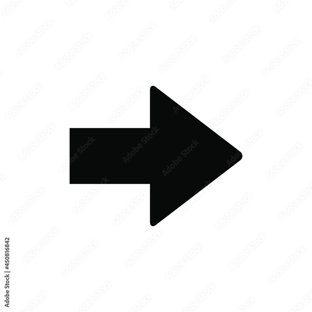 Right arrow icon vector graphic illustration Right arrow icon vector graphic illustration