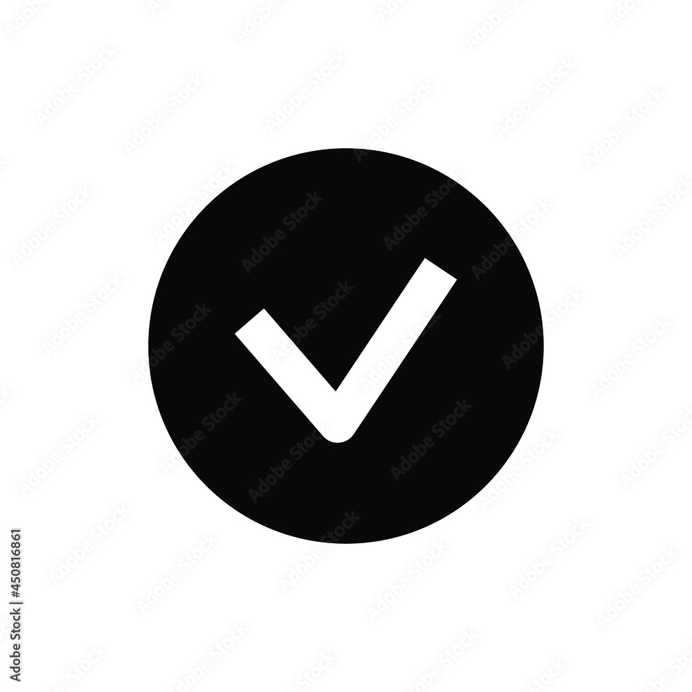 Check mark icon vector graphic illustration Check mark icon vector graphic illustration