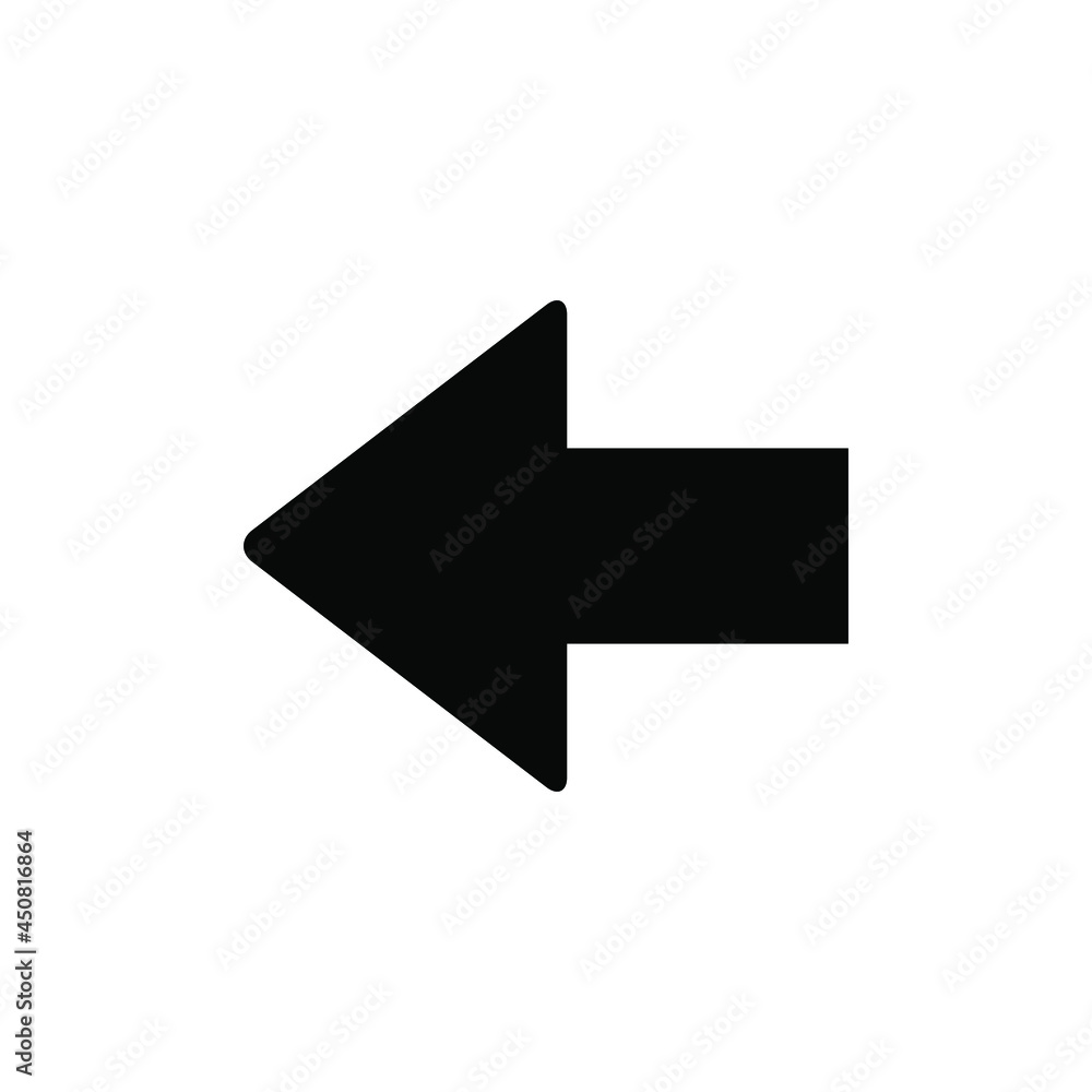 Back arrow icon vector graphic illustration Back arrow icon vector graphic illustration