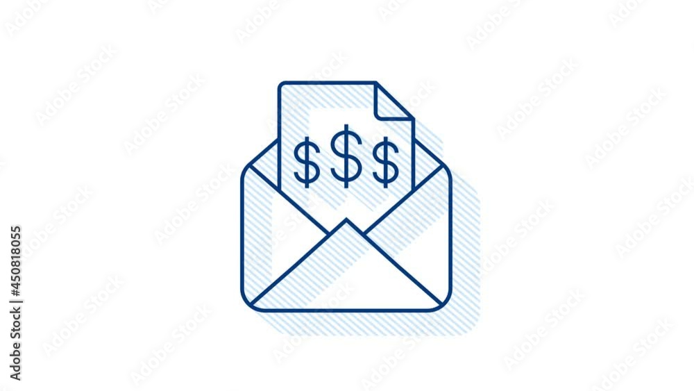 Money, finance and payments. Set outline web icon. Motion graphics. Money, finance and payments. Set outline web icon. Motion graphics.