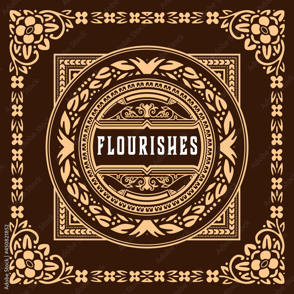 Obraz premium Western card with vintage style