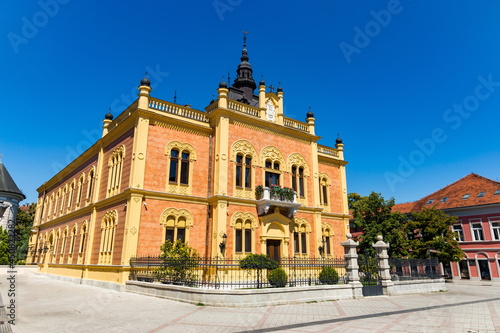 Neo-classical architecture of Vladicin Court Palace of Bishop in Novi Sad, Serbia