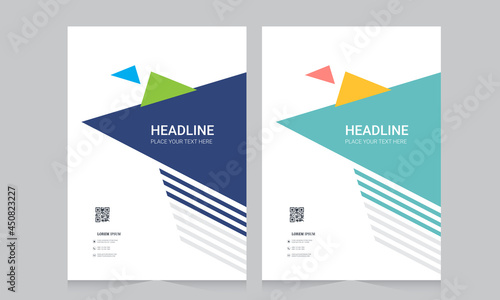 Abstract brochure template, cover design annual report, magazine