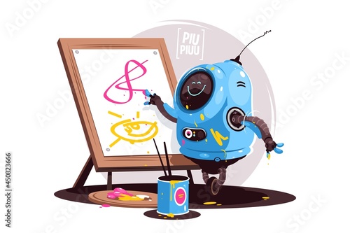 Robot learning to write