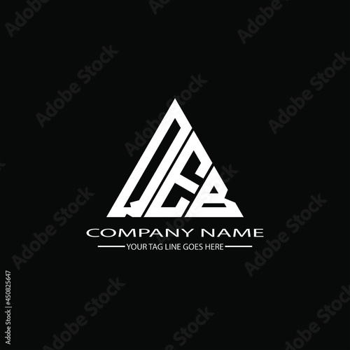 QEB letter logo creative design. QEB unique design
