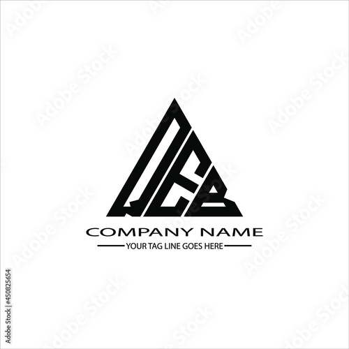 QEB letter logo creative design. QEB unique design
