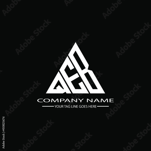 QEB letter logo creative design. QEB unique design
