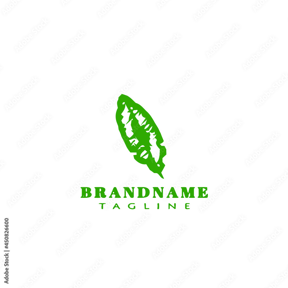 banana leaves concept logo icon design template green vector illustration banana leaves concept logo icon design template green vector illustration