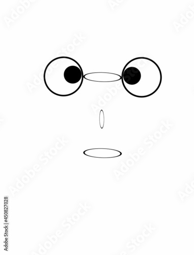 glasses isolated on white