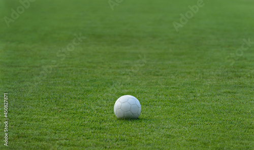 soccer ball on green grass