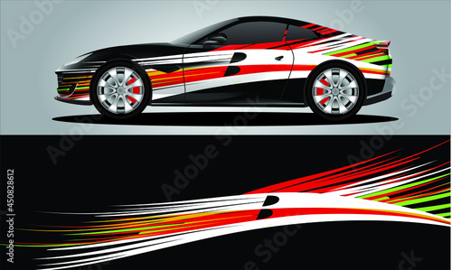 Car sticker or car wrap with natural natural concept with abstract line concept and initial B, can be installed on all	