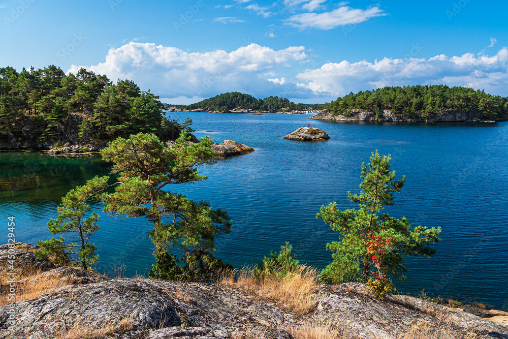Naklejka premium Landschaft auf der Halbinsel Riveneset in Norwegen
