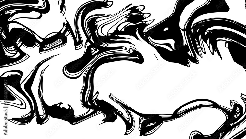 Illustration vector graphic of Marble texture background in black and white colors. abstract background. Ink marbling texture. Vector illustration for your graphic design.
