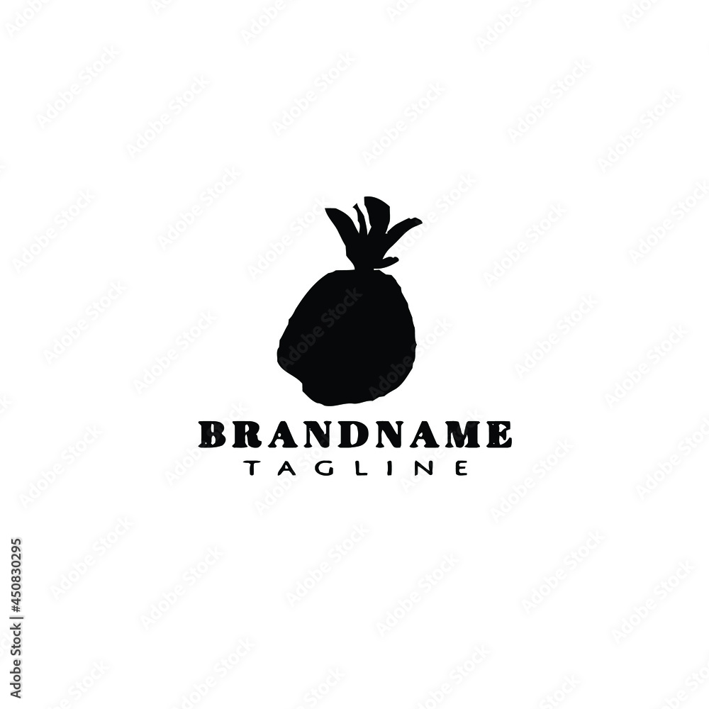 pineapple logo template icon design vector illustration