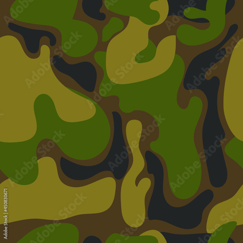 Soldier Camouflage Seamless Pattern