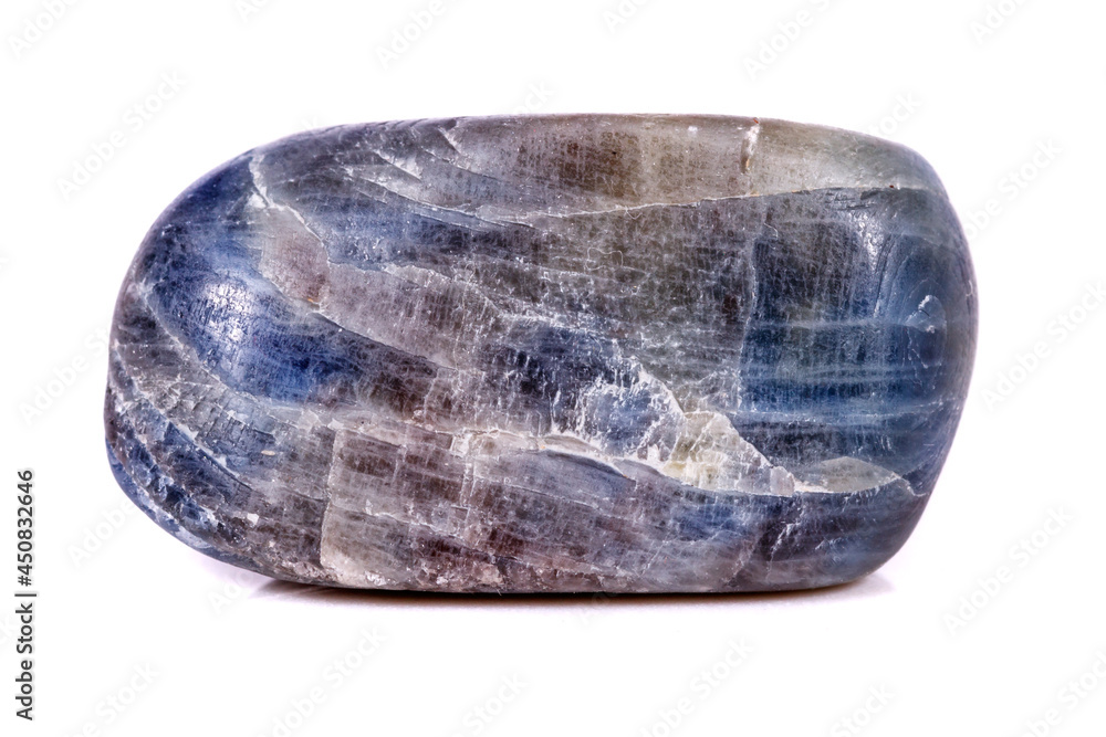 Macro mineral stone sapphire on white background Macro mineral stone sapphire on white background