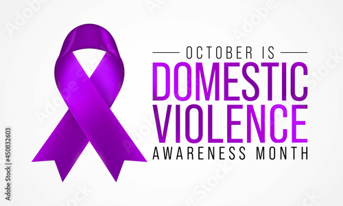 Domestic Violence awareness month (DVAM) is observed every year in October, to acknowledge domestic violence survivors and be a voice for its victims. Vector illustration