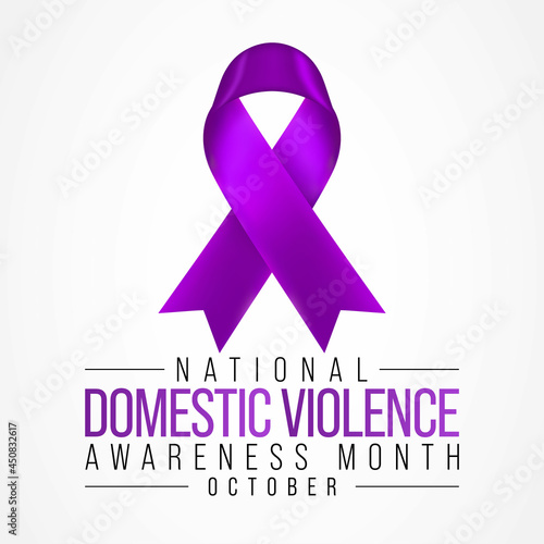 Domestic Violence awareness month (DVAM) is observed every year in October, to acknowledge domestic violence survivors and be a voice for its victims. Vector illustration