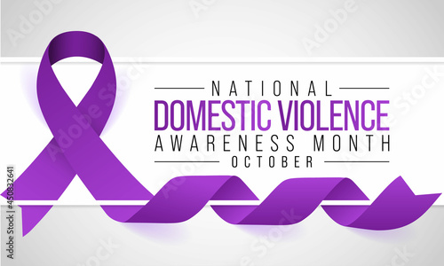 Domestic Violence awareness month (DVAM) is observed every year in October, to acknowledge domestic violence survivors and be a voice for its victims. Vector illustration