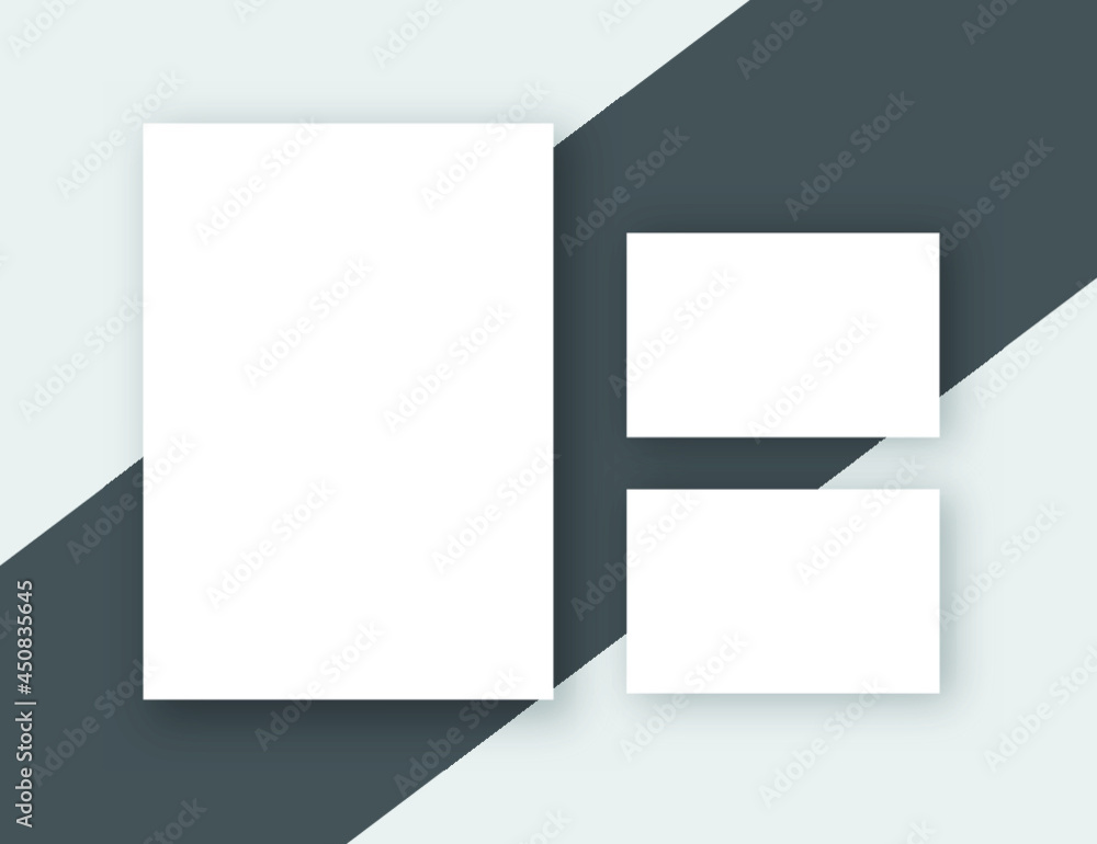 Letterhead template flat style Vector design Letterhead template flat style Vector design