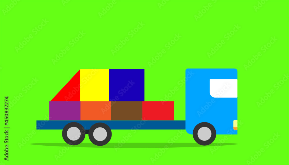 logistics truck carrying cargo logistics truck carrying cargo