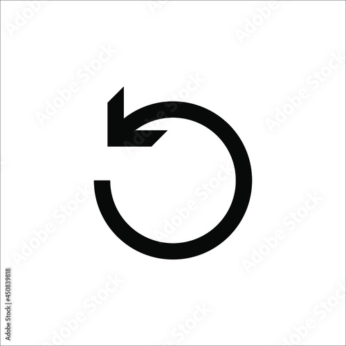 reload icon. flat illustration of reload. vector icon. reload sign symbol on white background