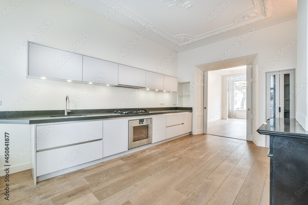 Interior of a beautiful kitchen of an elite house Interior of a beautiful kitchen of an elite house