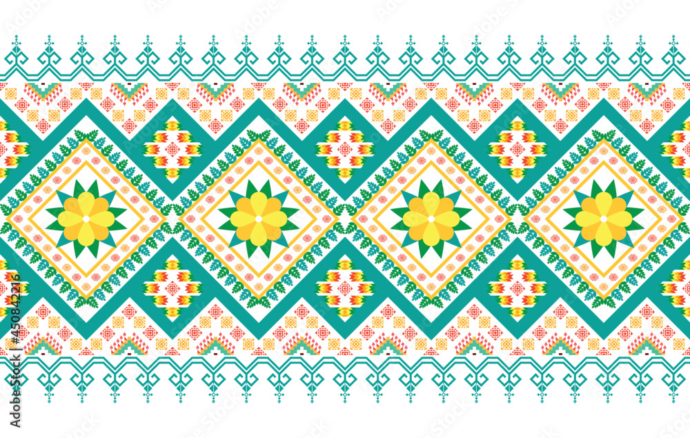 Ikat Indian ethnic pattern design. Aztec fabric carpet mandala ornament boho chevron textile decoration wallpaper. Geometric traditional embroidery vector illustrations background. Ikat Indian ethnic pattern design. Aztec fabric carpet mandala ornament boho chevron textile decoration wallpaper. Geometric traditional embroidery vector illustrations background.