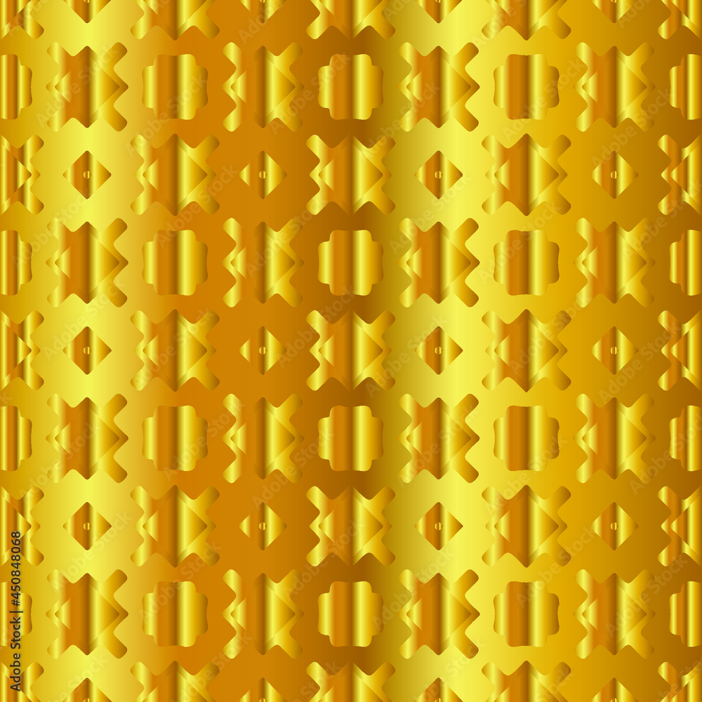 Geometric vector pattern with yellow and white gradient. gold ornament for wallpapers and backgrounds. Geometric vector pattern with yellow and white gradient. gold ornament for wallpapers and backgrounds.
