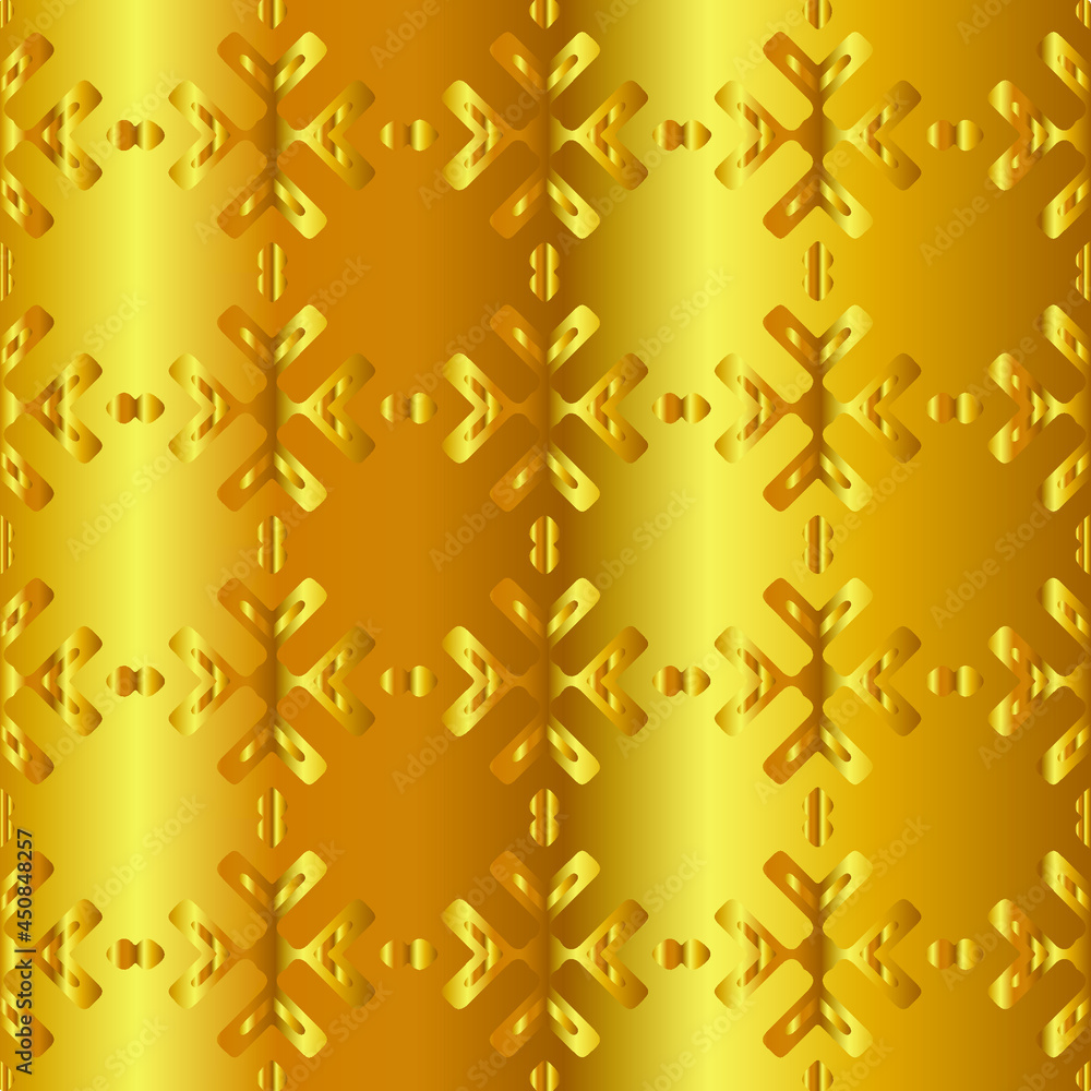 Geometric vector pattern with yellow and white gradient. gold ornament for wallpapers and backgrounds. Geometric vector pattern with yellow and white gradient. gold ornament for wallpapers and backgrounds.
