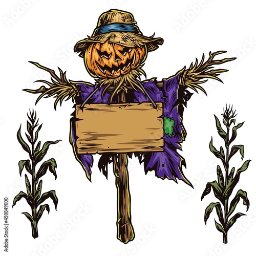 Halloween vintage colorful concept