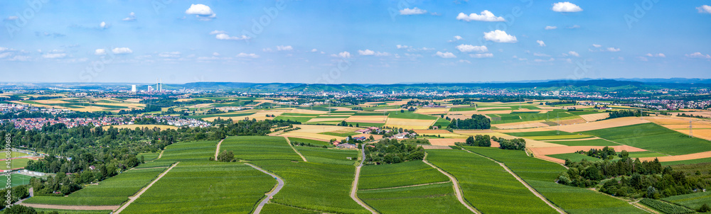 Landscape in Germany in Baden Wuertemberg, around Heilbronn
