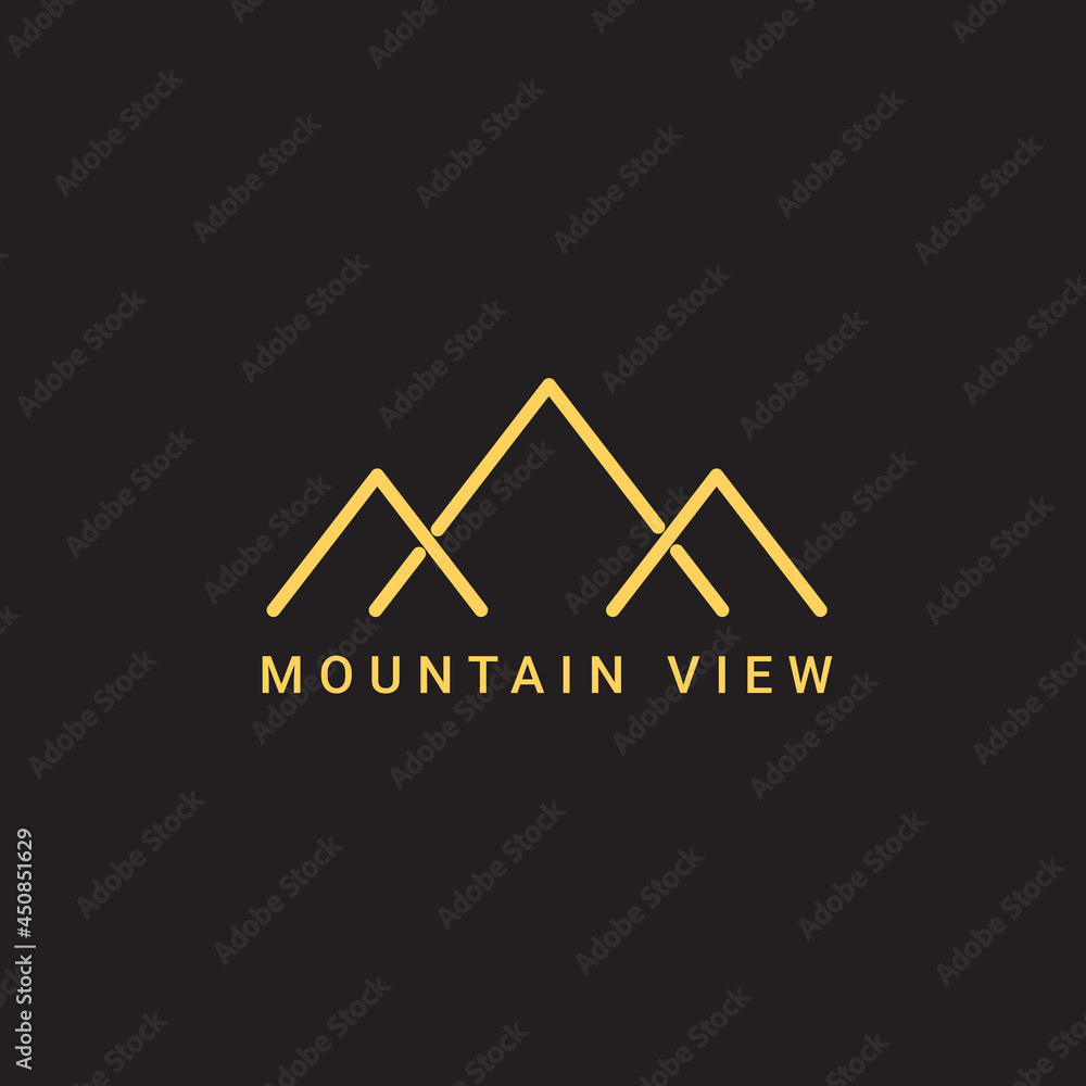 mountain view logo design vector, nature element logo design template mountain view logo design vector, nature element logo design template