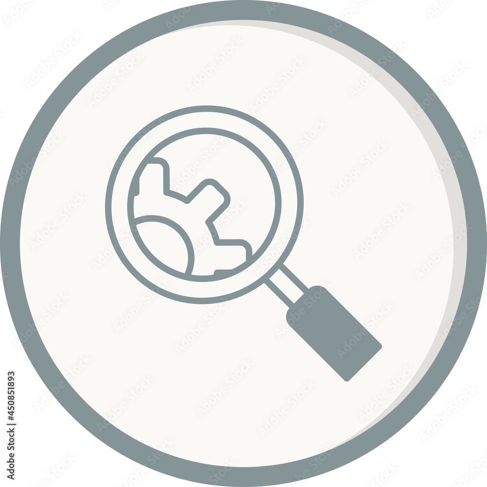Research Grey Circled Vector Icon Design Research Grey Circled Vector Icon Design