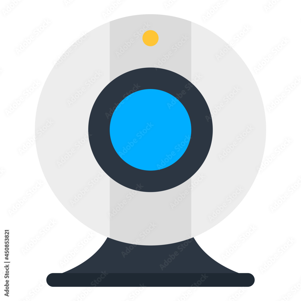 An editable design icon of webcam An editable design icon of webcam