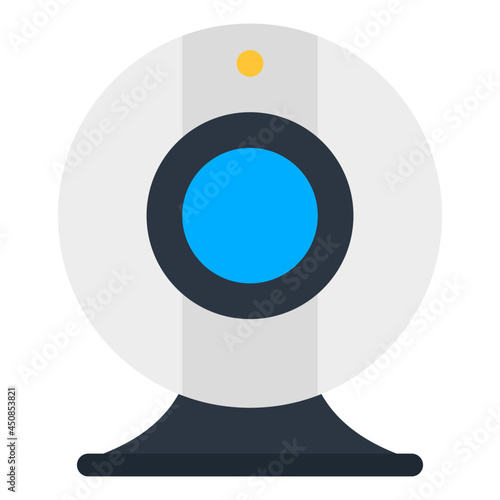 An editable design icon of webcam