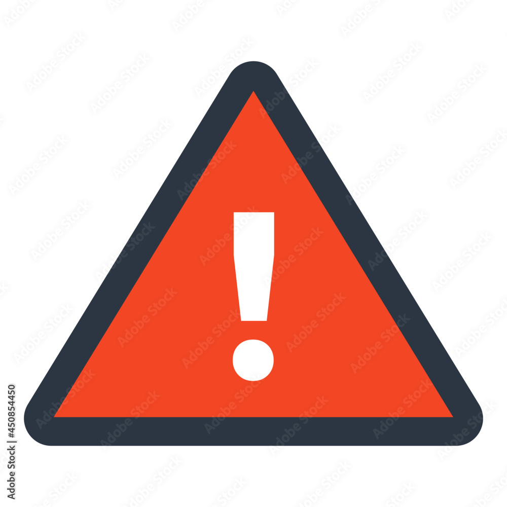 An icon design of caution An icon design of caution