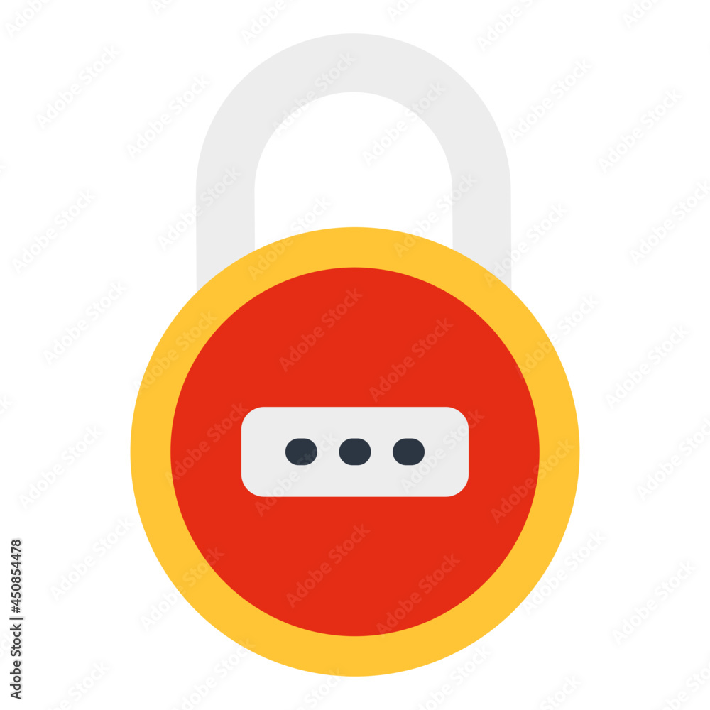 Passcode with lock, icon of password lock Passcode with lock, icon of password lock