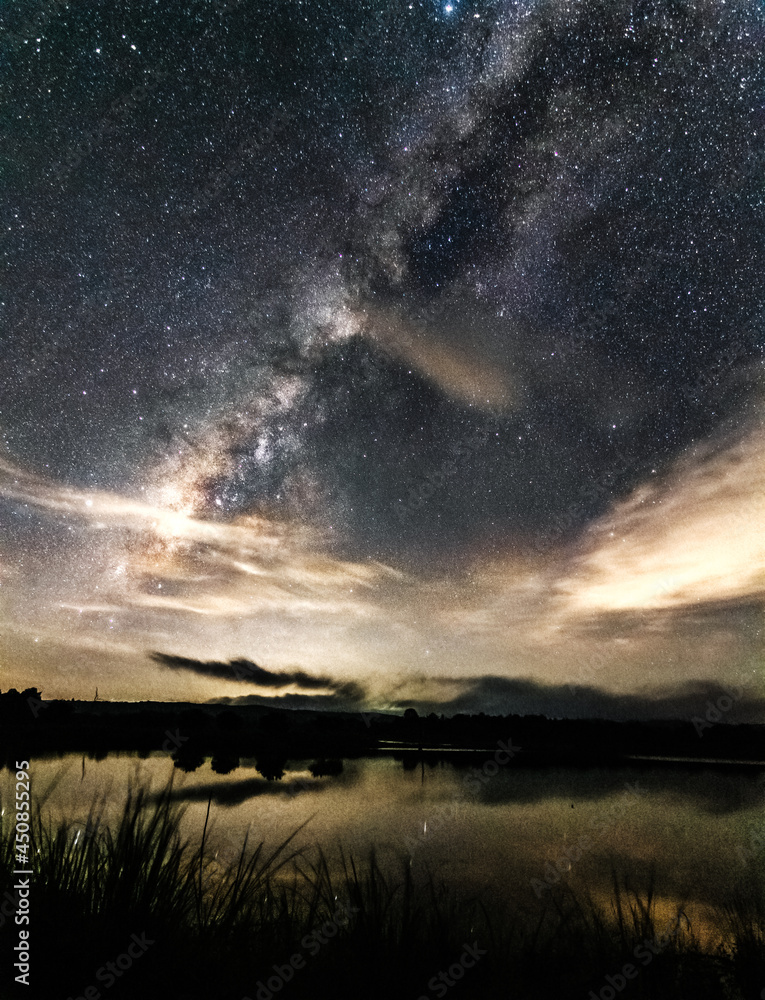 beautiful milky way in the dark night at Thailand beautiful milky way in the dark night at Thailand