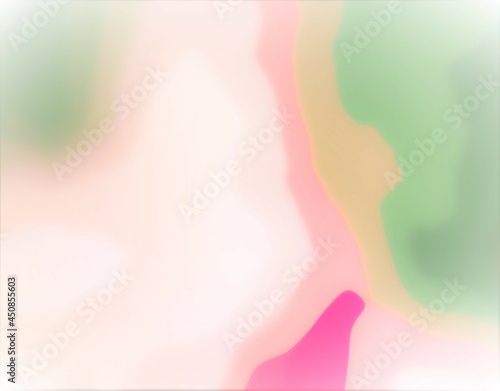 Digital colourful beautiful abstract background artwork. Modern graphic texture design and dreamy shapes flow. Bright multicolour elements and spaces creative bokeh Illustration