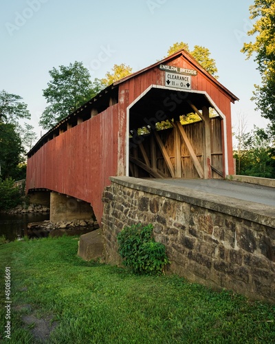Cuadro en lienzo Enslow Covered Bridge, in Perry County, Pennsylvania