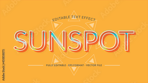 Sunspot Text Effect made with Bright and Vibrant Color