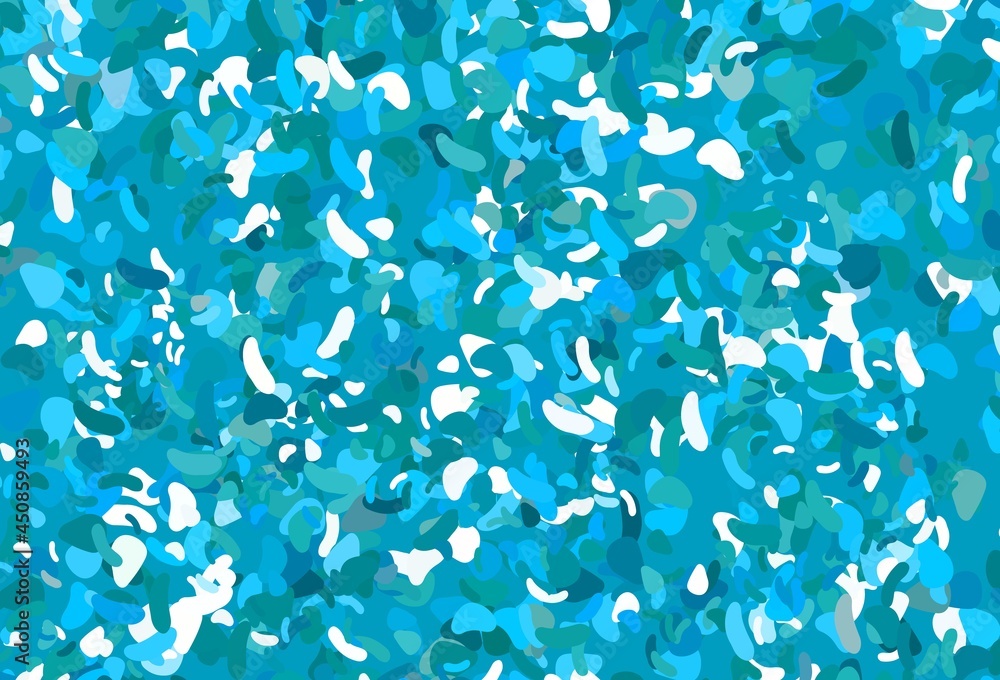 Light BLUE vector template with memphis shapes. Light BLUE vector template with memphis shapes.
