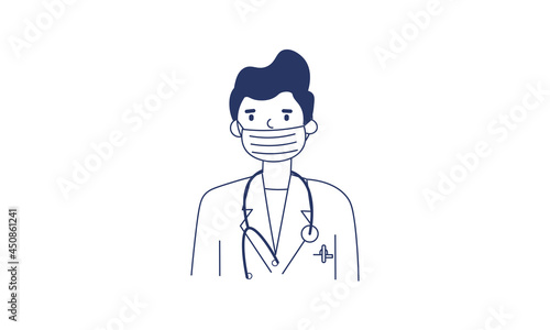 The doctor man. Immunization campaign. Health care and protection. Vaccine icons. Medical treatment.