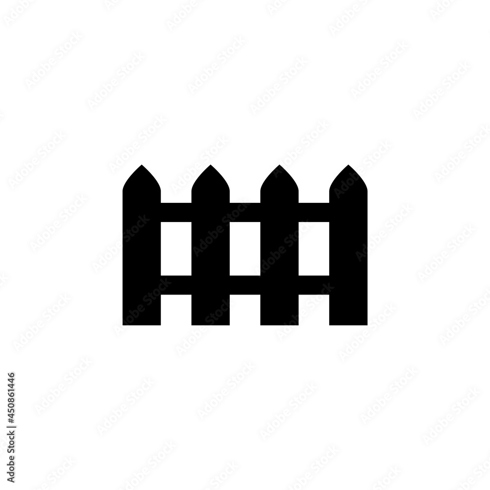 flat fence icon, flat vector, fence illustration flat fence icon, flat vector, fence illustration