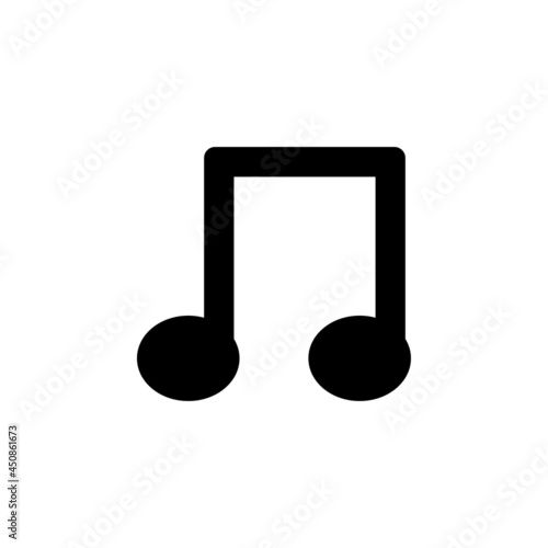 musical note icon, music vector, note illustration
