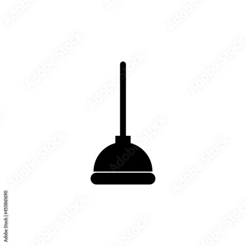 plunger icon, pump vector, toilet illustration