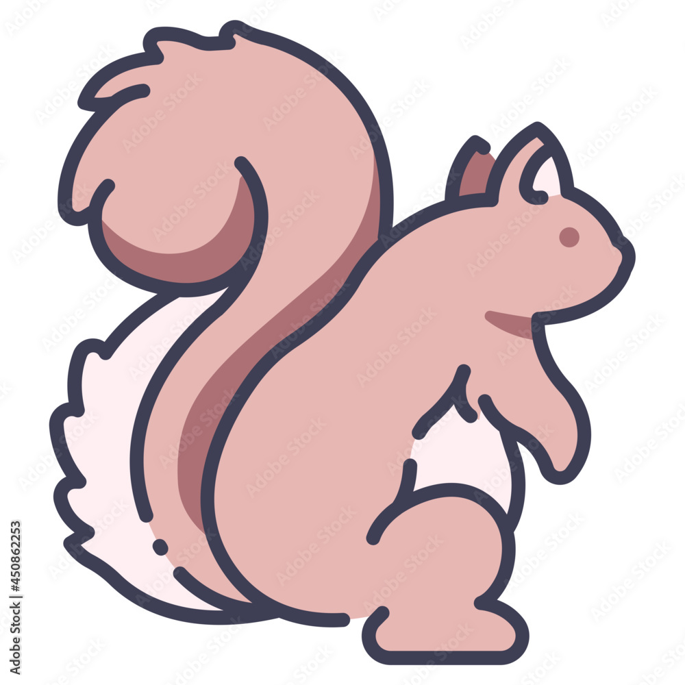 Fototapeta premium squirrel icon