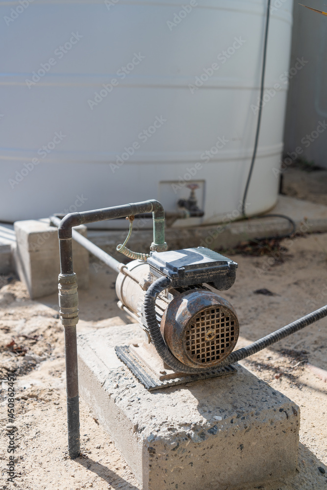 Fototapeta premium Automatic water lifting pump